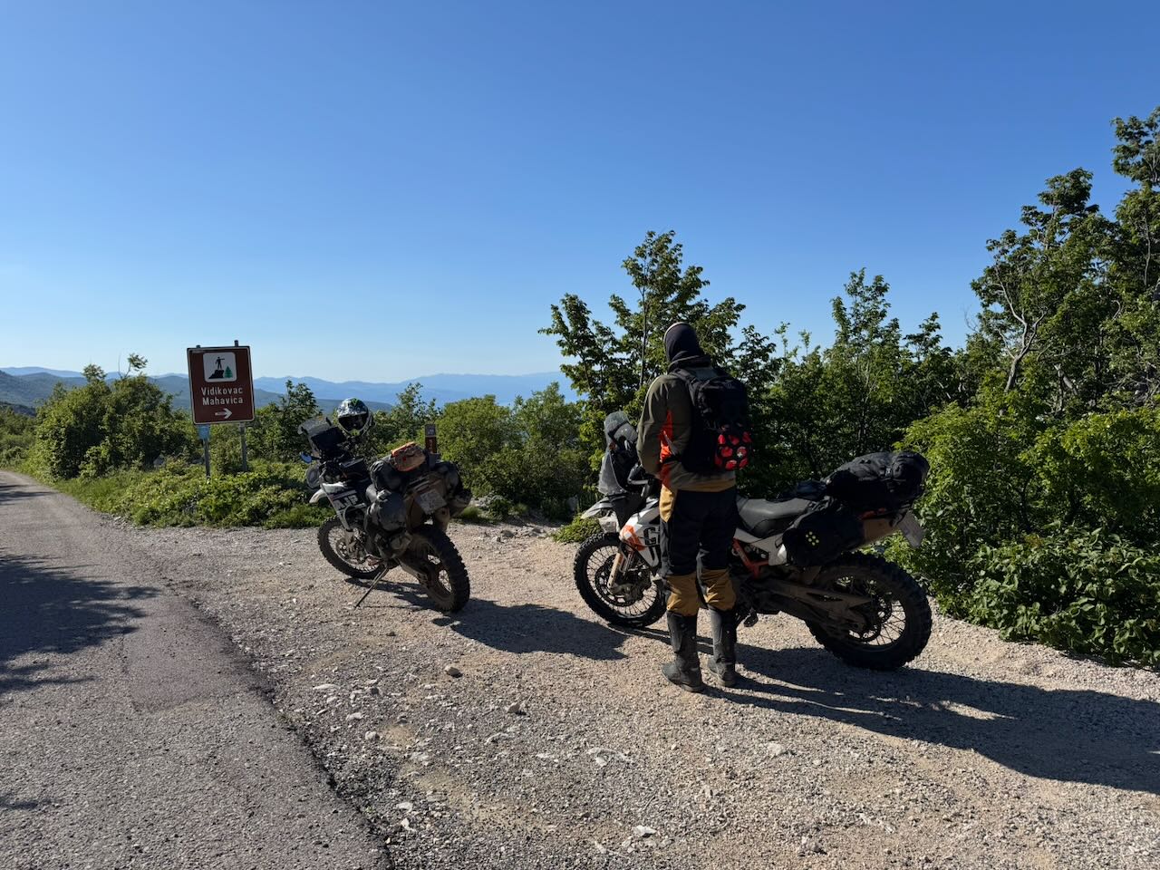 Adventure riding through countryside
