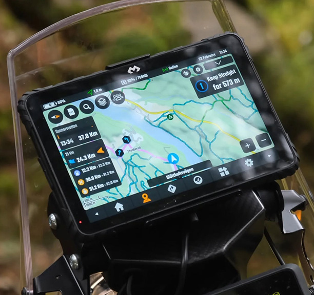 DMD2 mounted on adventure bike